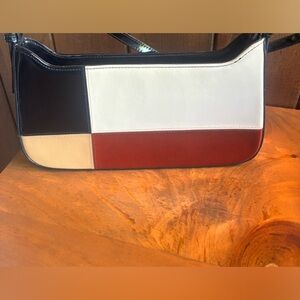 Veneto multi coloured shinny shoulder mini purse